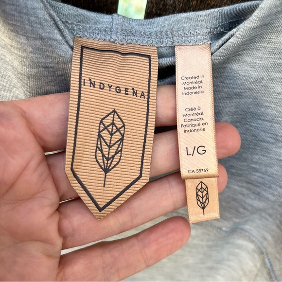 Indygena Rilascio Heathered Gray Dress Sz L - Picture 6 of 16